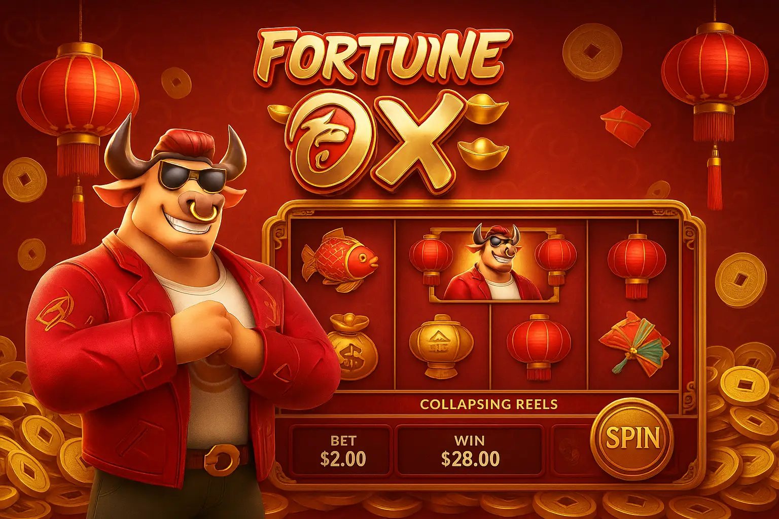 Fortune Ox no GAME34 - Aposte Agora e Reivindique Seus Ganhos