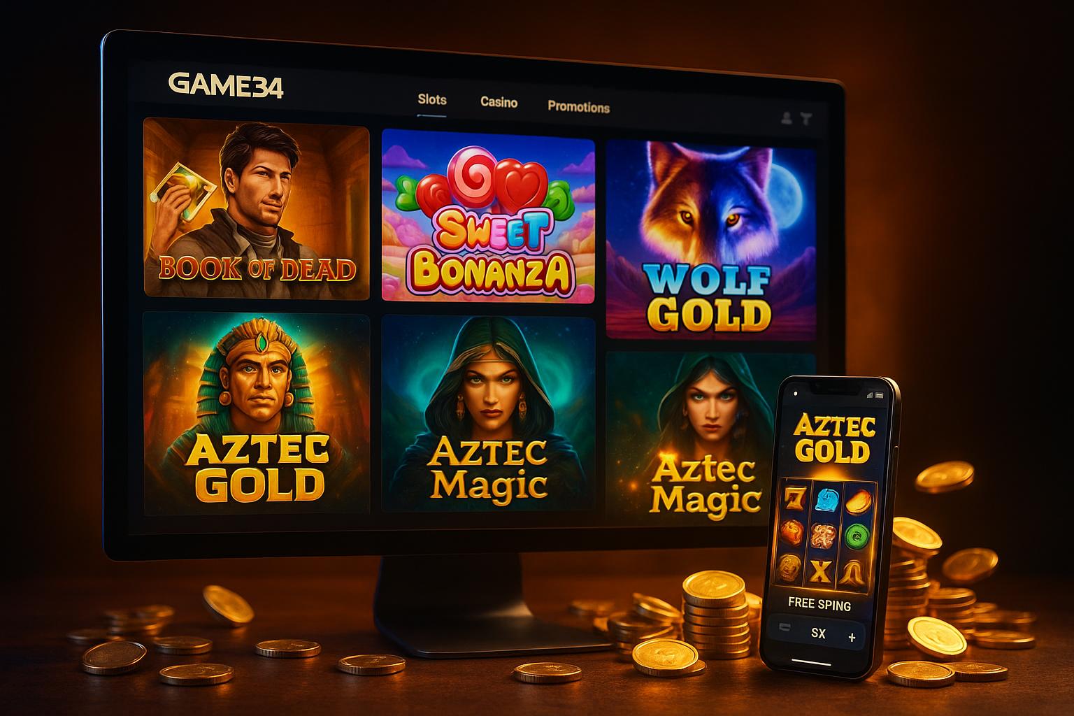 Jogos de Slot no Casino Online GAME34
