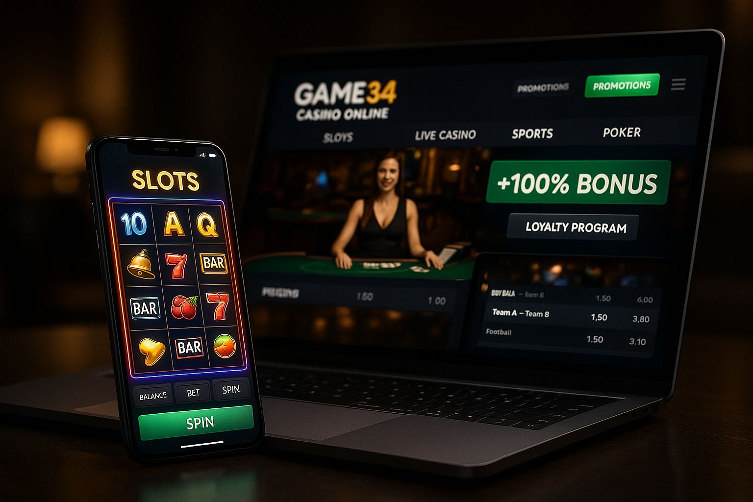 Jogos de cassino online GAME34