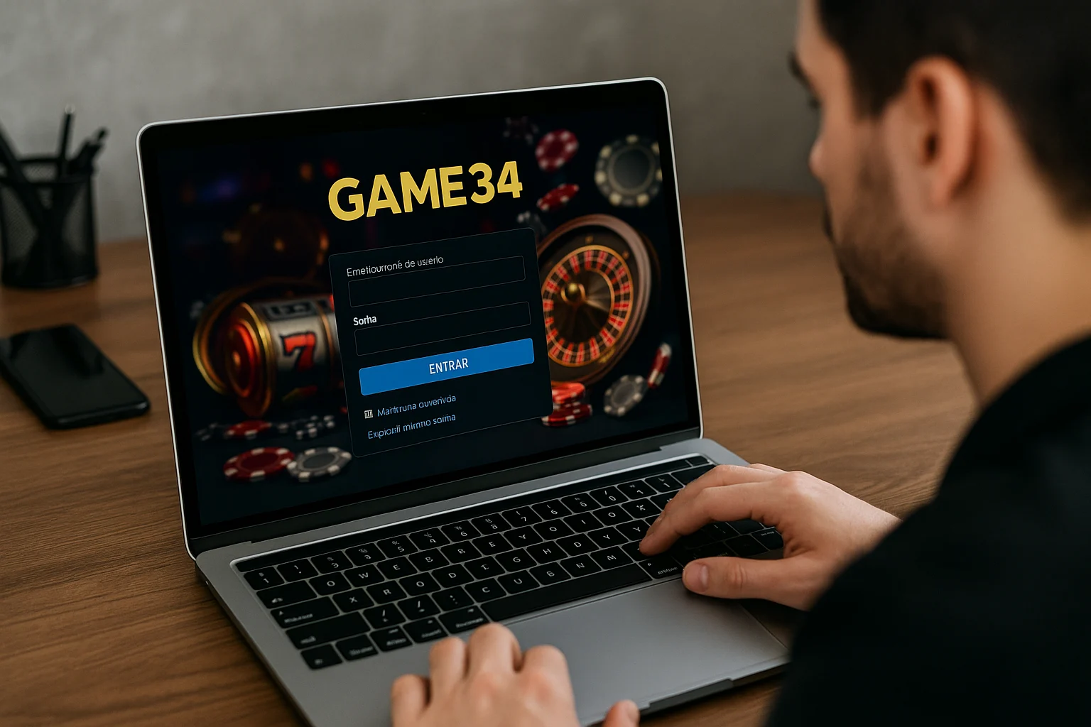 Não Perca tempo, o rRgistro na site GAME34